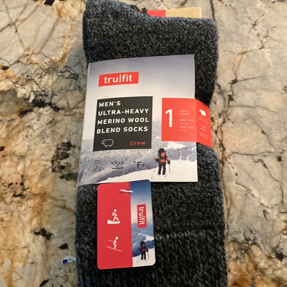 Men’s merino blend crew socks